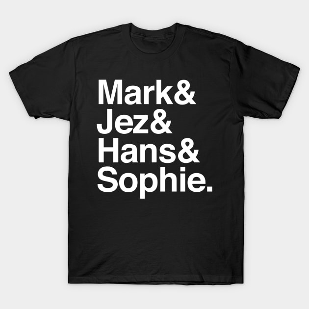 Peep Show Names List Tribute Design T-Shirt by DankFutura